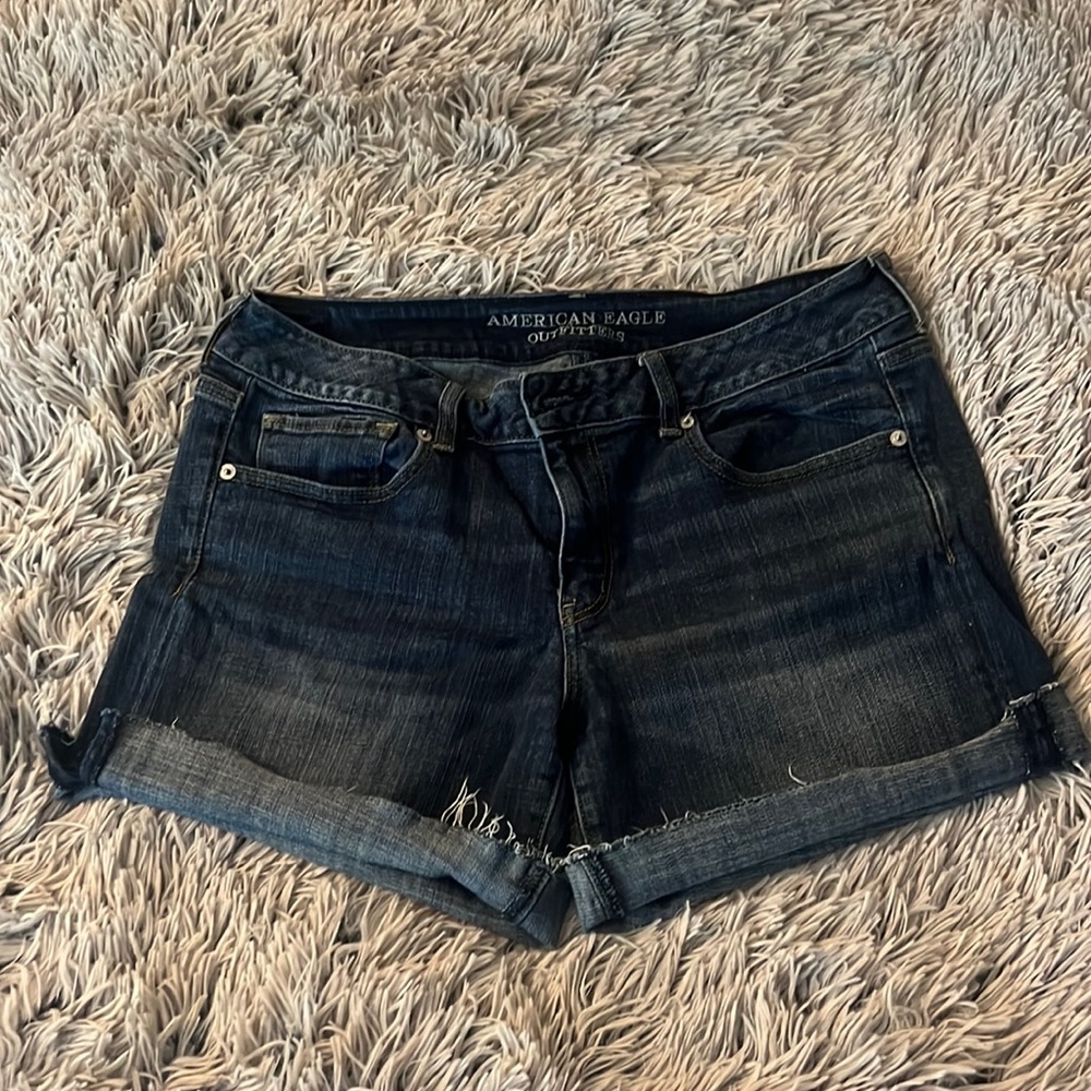 American Eagle AEO midi jeans shorts size 14